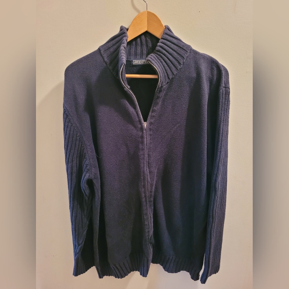 Greenfield mens zipper sweater. Size  xlarge.